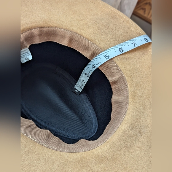 World Market Boho Western Festival Faux Suede Hat - Picture 7 of 8